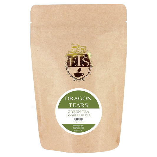 Jasmine Dragon Tears Green Tea Loose Leaf 4oz Pouch | Hand Rolled Pearls from Fujian China | Steamed Green Tea with Floral Aroma | Premium Quality Spring Harvest Jasmine Infused Tea