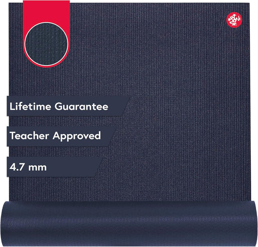 Manduka PROlite Yoga Mat 71" - 4.7mm | Lifetime Durability | Hygienic Construction | Teacher Approved | 71 x 24 inches | Elderberry