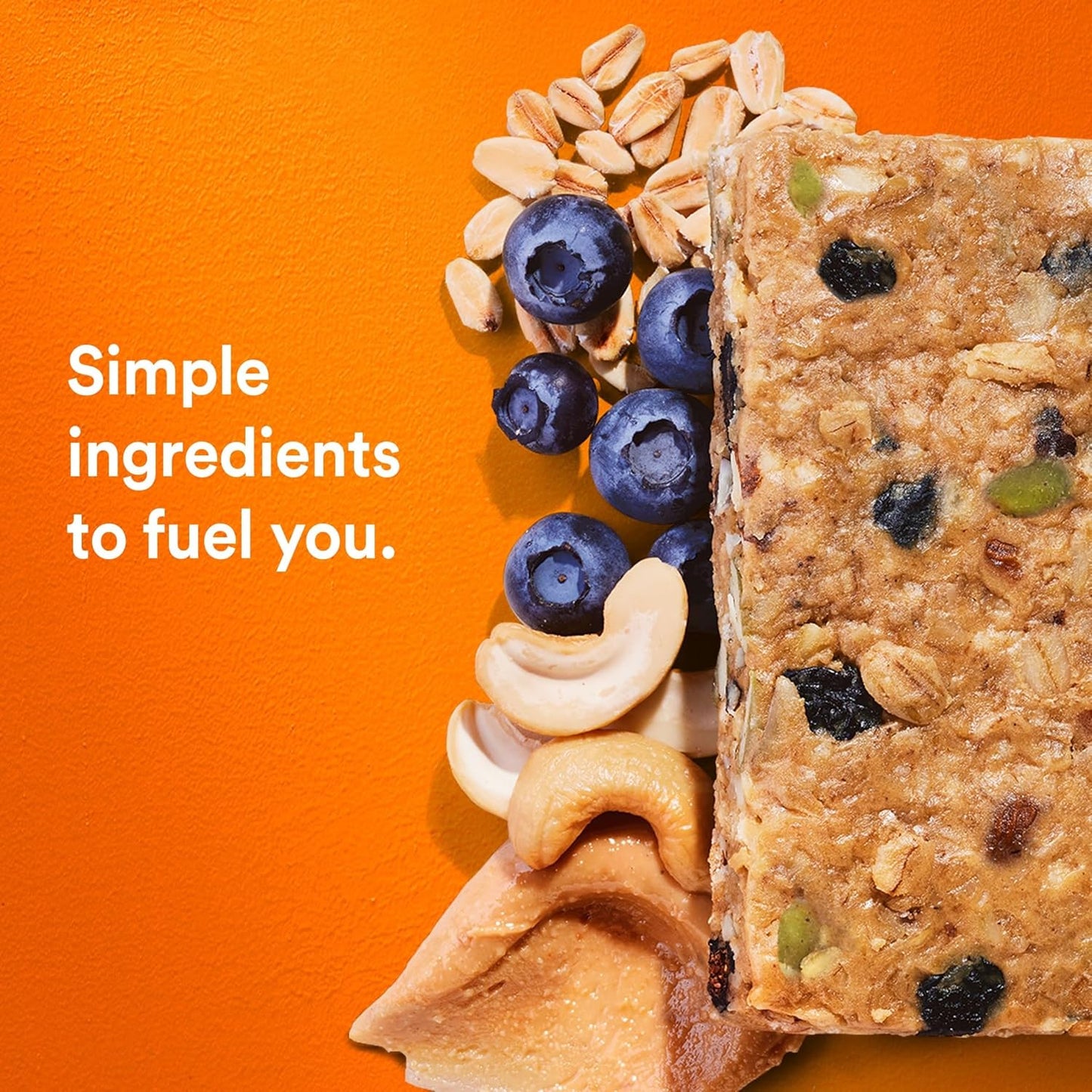 RXBAR Nut Butter and Oat Protein Bars, Protein Snacks, Snack Bars, Blueberry Cashew Butter, 23.2oz Box (12 Bars)