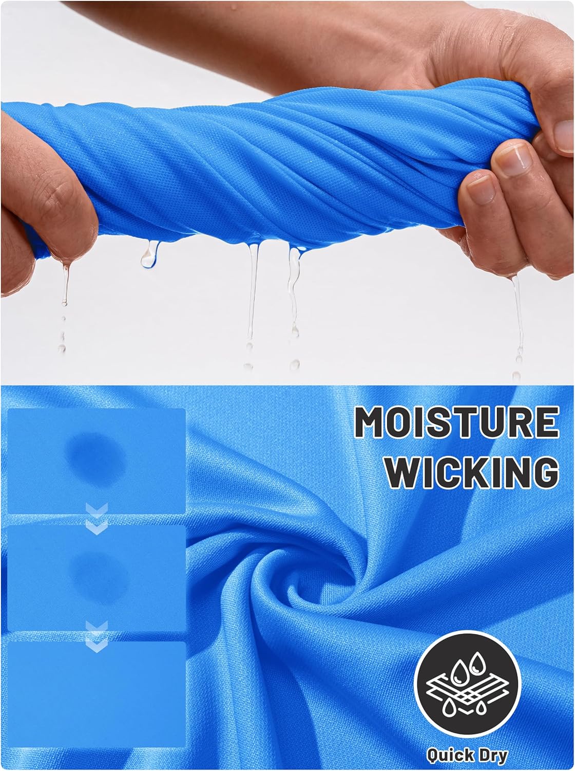 TACVASEN Mens Golf Shirt Dry Fit Mens Polo Shirts Short Sleeve Performance Golf Polos for Men with Collar Work Shirts