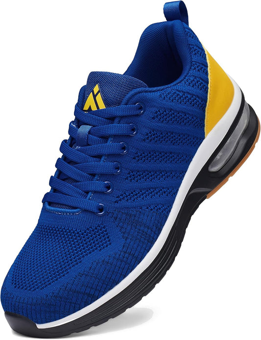 Mishansha Running Shoes for Men Sneakers Air Cushion Walking Shoes Comfortable Tennis Shoes Breathable Trail Running Shoes US Men 7.5-15