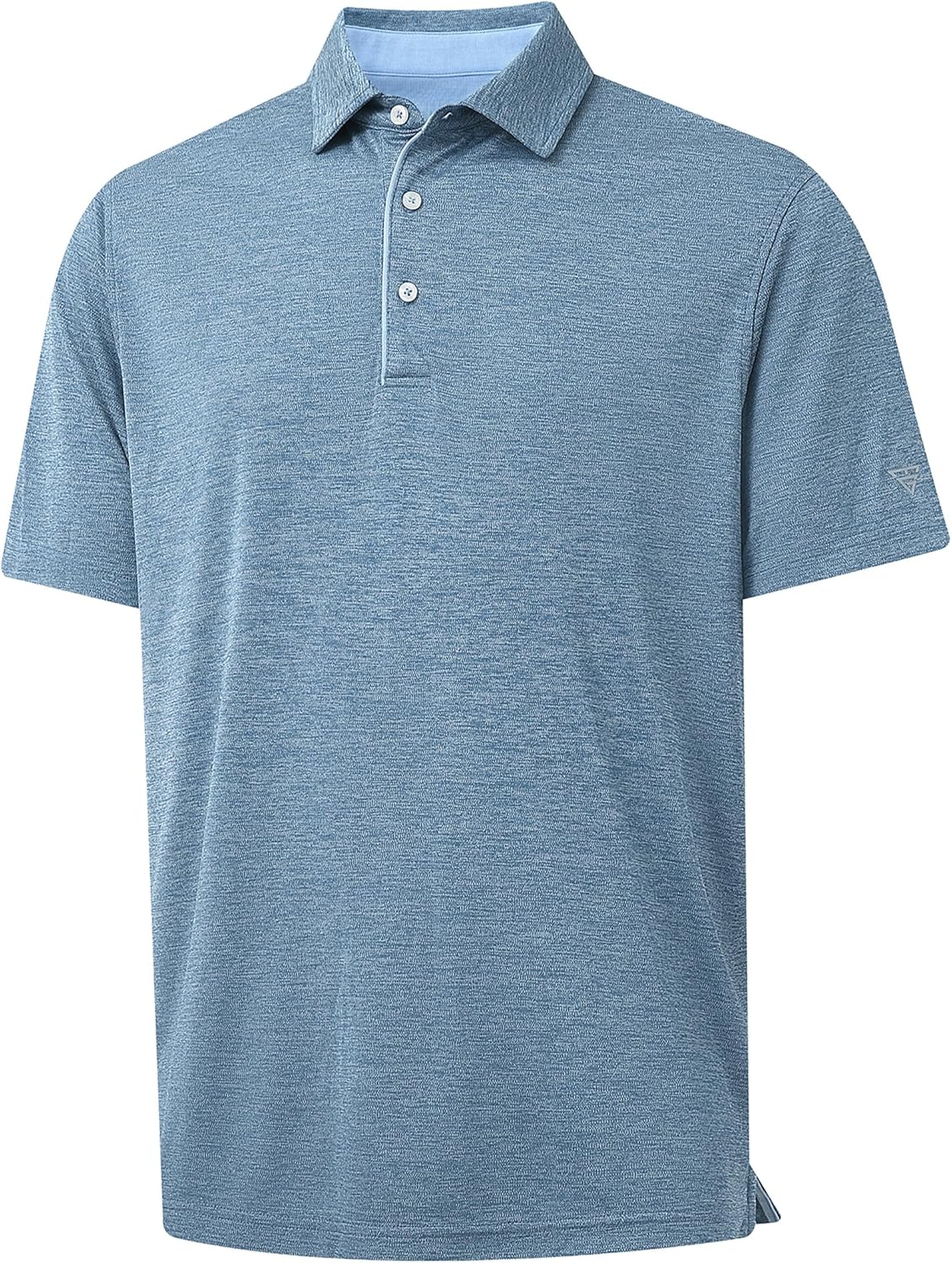 M MAELREG Golf Shirts for Men Short Sleeve Dry Fit Casual Striped Performance Moisture Wicking Collared Mens Polo Shirts