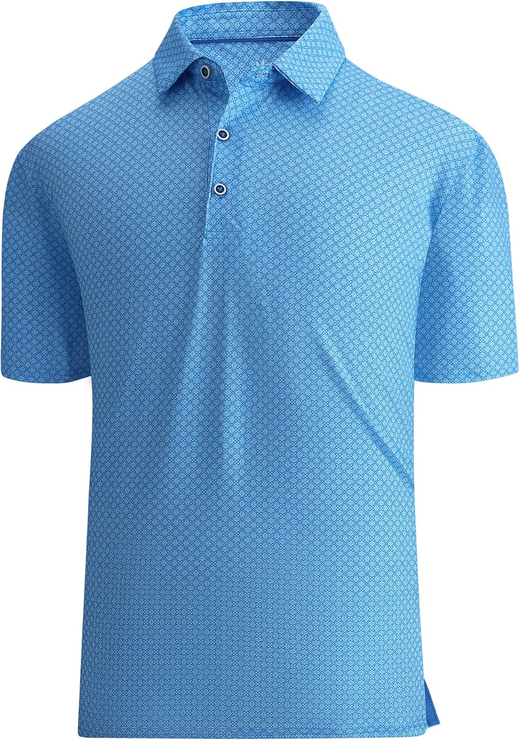 Damipow Premium Golf Shirts for Men Dry Fit Performance Polo Short Sleeve Collared Shirt