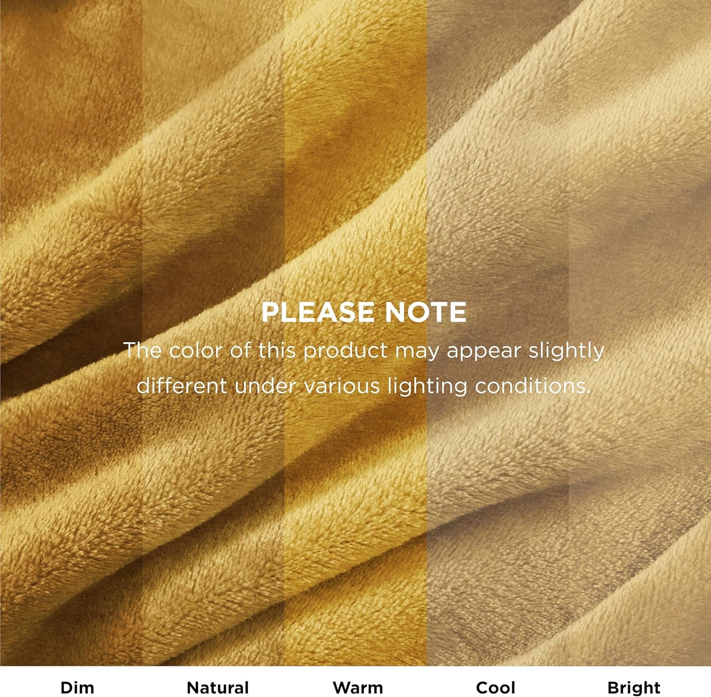 Bedsure Fleece Blankets King Size Gold Yellow - Bed Blanket Soft Lightweight Plush Cozy Fuzzy Luxury Microfiber, 108x90 inches