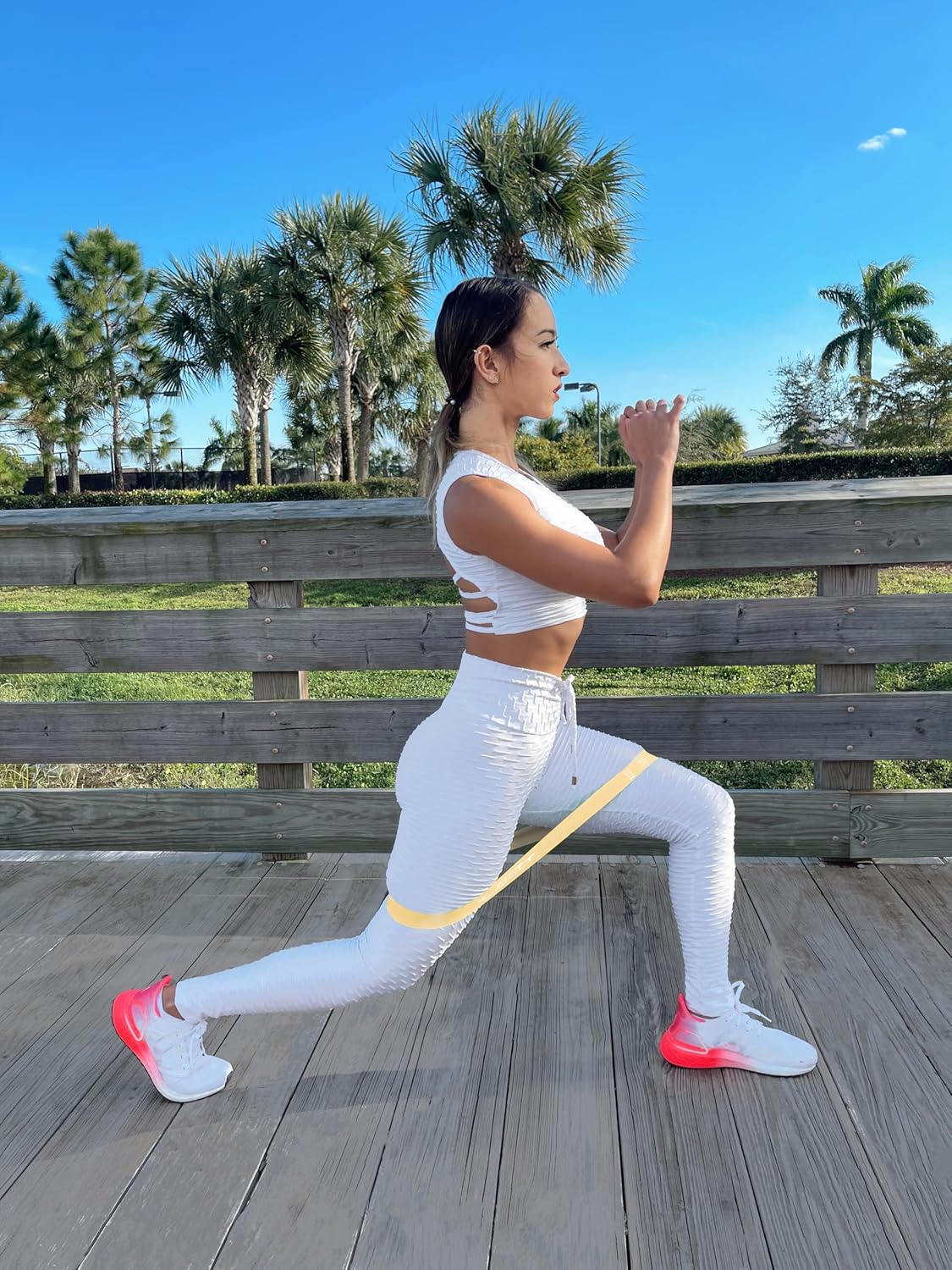 Fit Simplify Resistance Loop Exercise Bands with Instruction Guide and Carry Bag, Set of 5