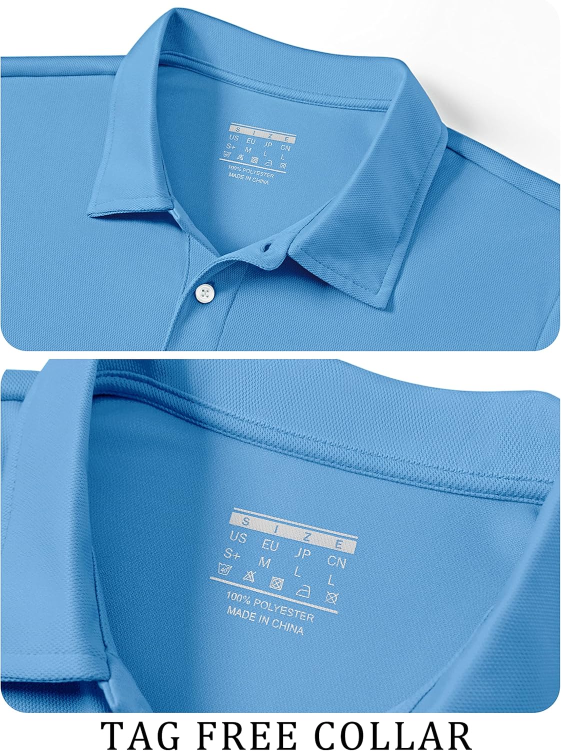 TACVASEN Mens Golf Shirt Dry Fit Mens Polo Shirts Short Sleeve Performance Golf Polos for Men with Collar Work Shirts