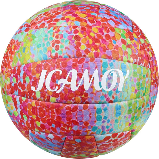 Volleyball Size 5 - Premium PU Leather, Ultra-Durable Soft to The Touch for Youth, Adults, Ideal for Indoor, Outdoor, Beach Sports Training