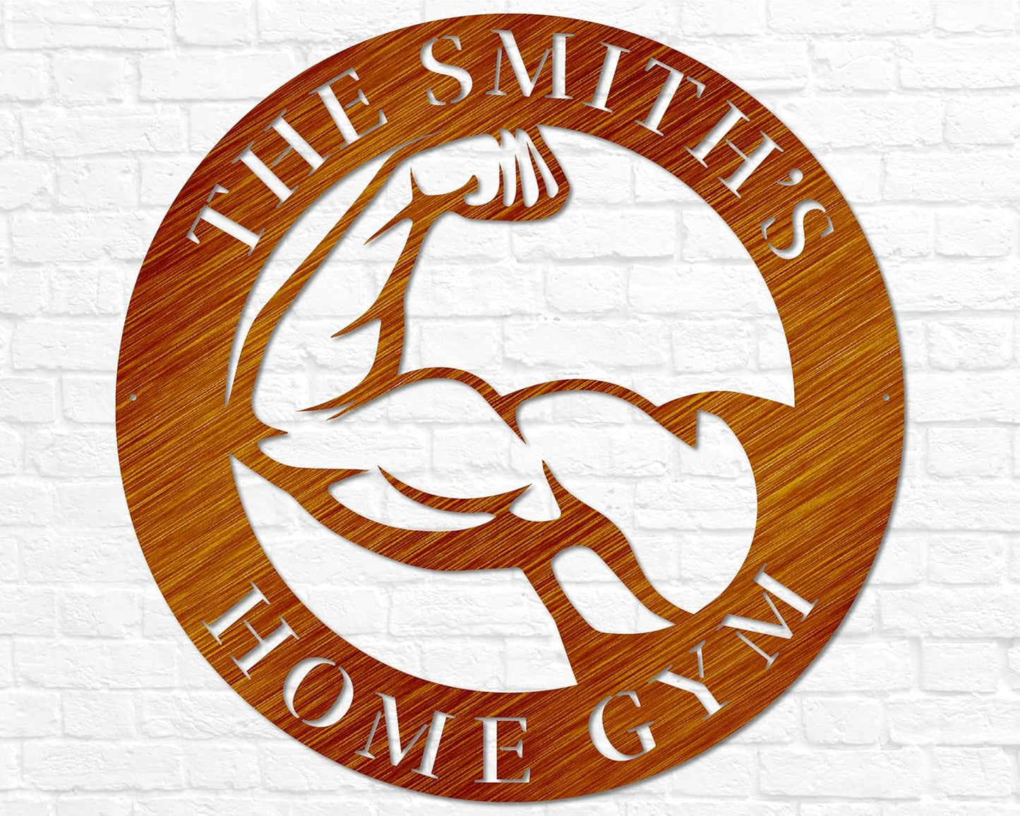 Metal Fitness Sign | Custom Home Gym Sign | Weightlifting Gift | Workout Room Decor | Gym Wall Art | Cross Fit Sign | Fitness Gift