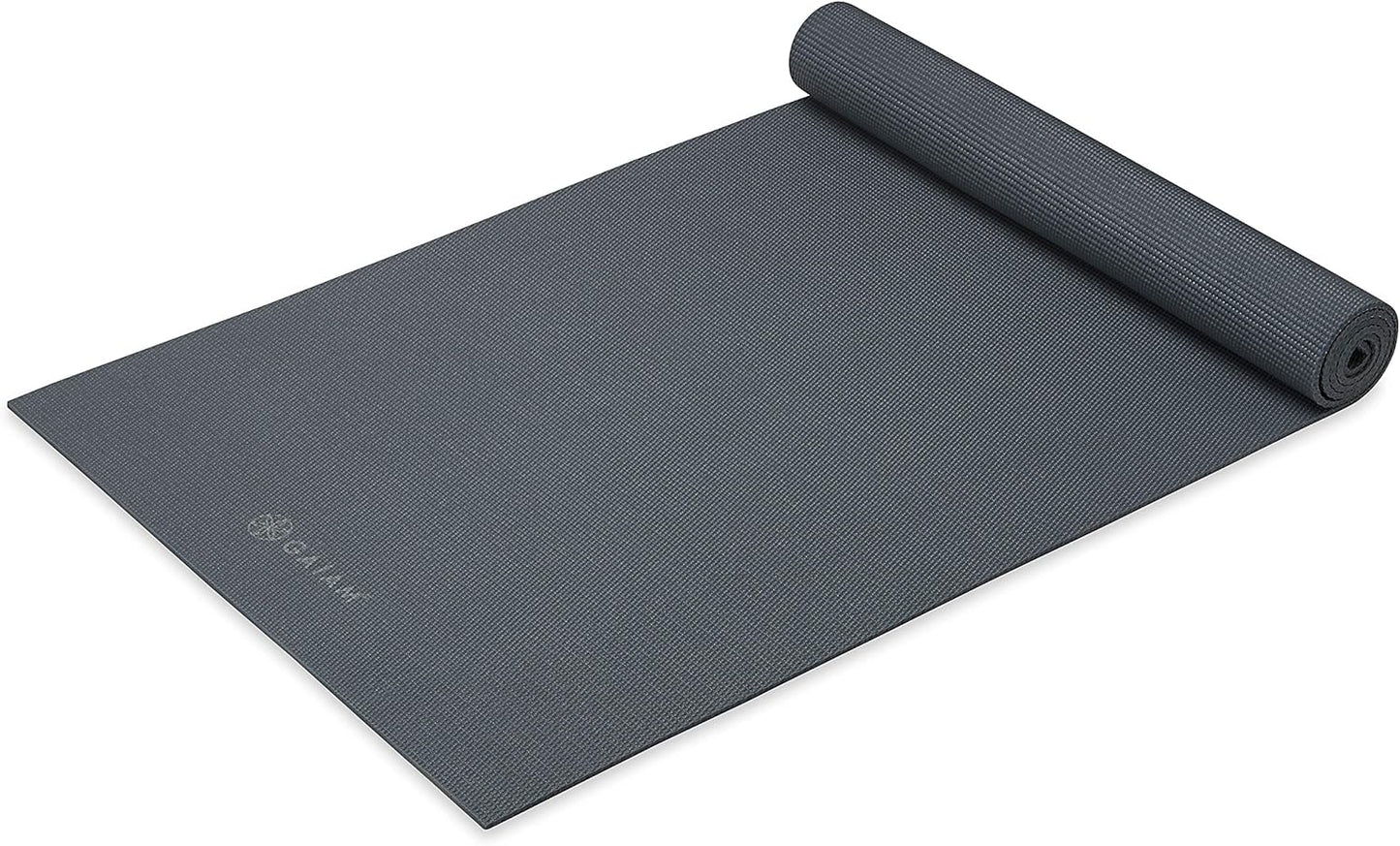 Gaiam Yoga Mat - Premium 5mm Solid Thick Non Slip Exercise & Fitness Mat for All Types of Yoga, Pilates & Floor Workouts (68" x 24" x 5mm)