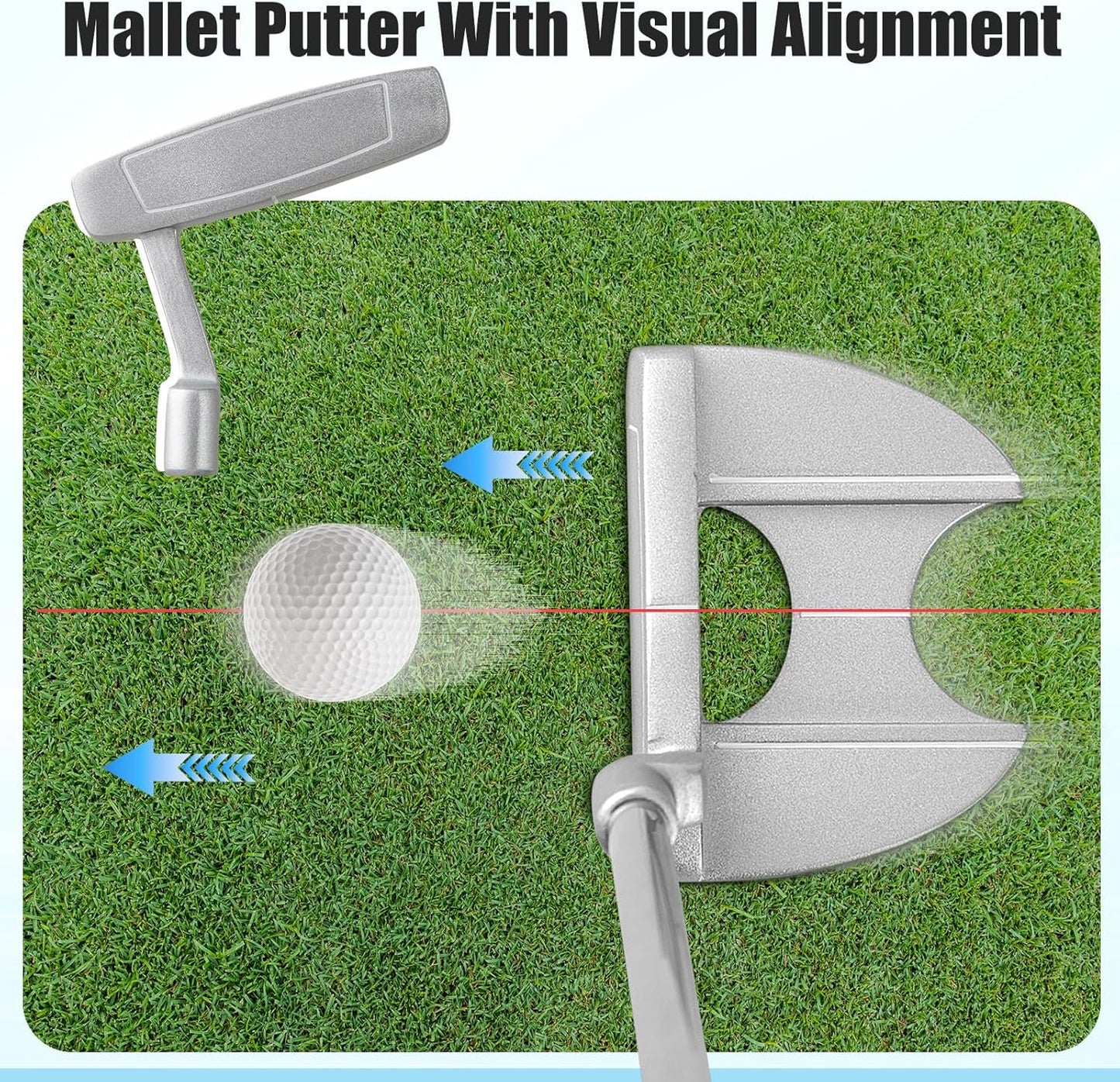 Tangkula 9/10/12 Pieces Women's Complete Golf Clubs Set, Golf Club Package Set with 460CC Driver, Fairway Wood & Hybrid, Irons, Putter, Portable Regular Golf Club Set