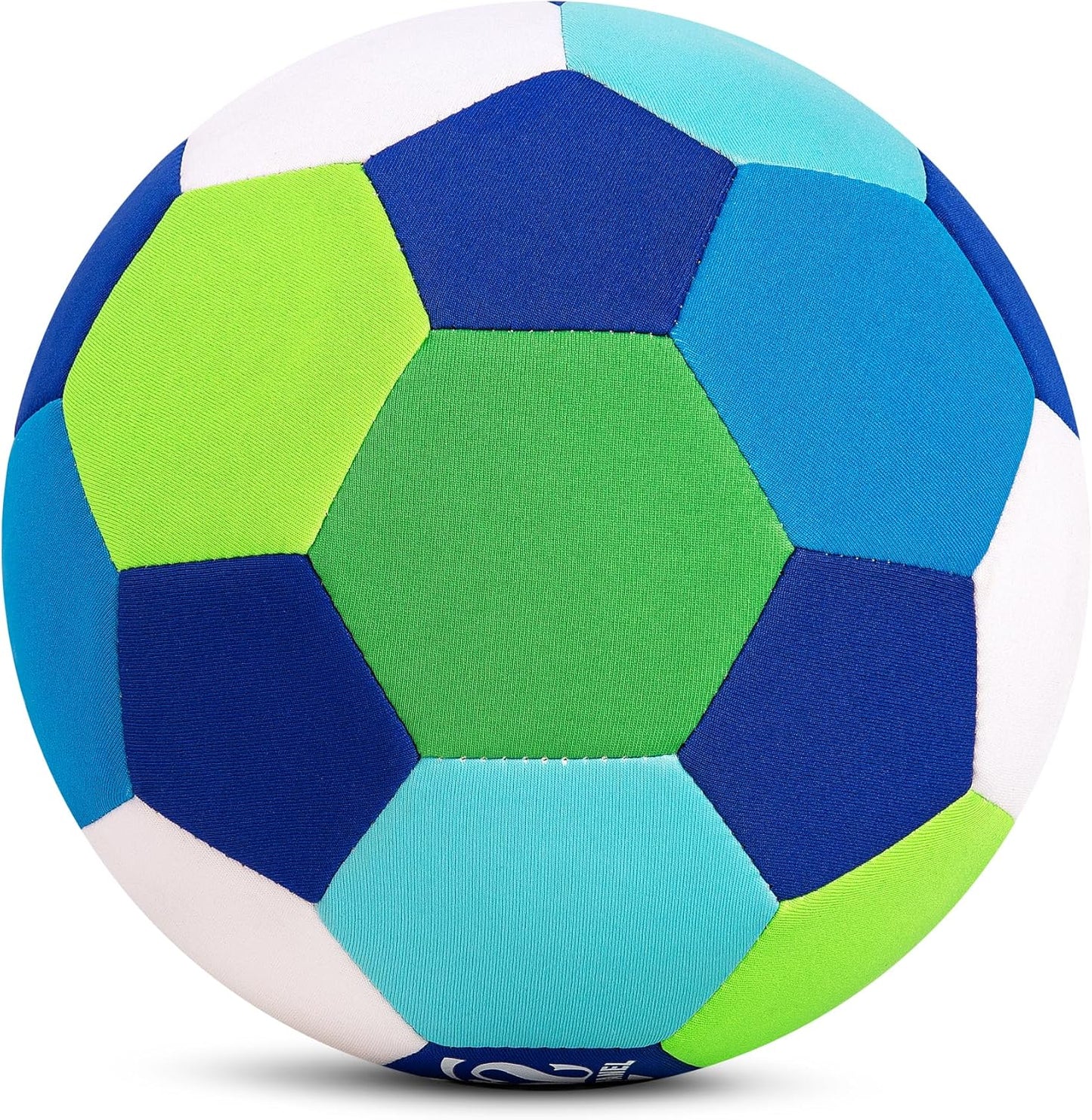Indoor Soccer Ball with Fabric Cover - Soft and Safe Soccer Ball Size 4 for Inside House Home and Yard - Colorful Soccer Gift for Toddlers, Kids, Boys and Girls 3-5 5-8 8-12 Years Old