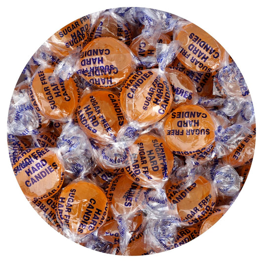 Arcor Sugar Free Butterscotch Hard Candy, 1 Pound Bulk Bag (Approx. 70 Pieces), Individually Wrapped Hard Candy, The Hampton Popcorn & Candy Company