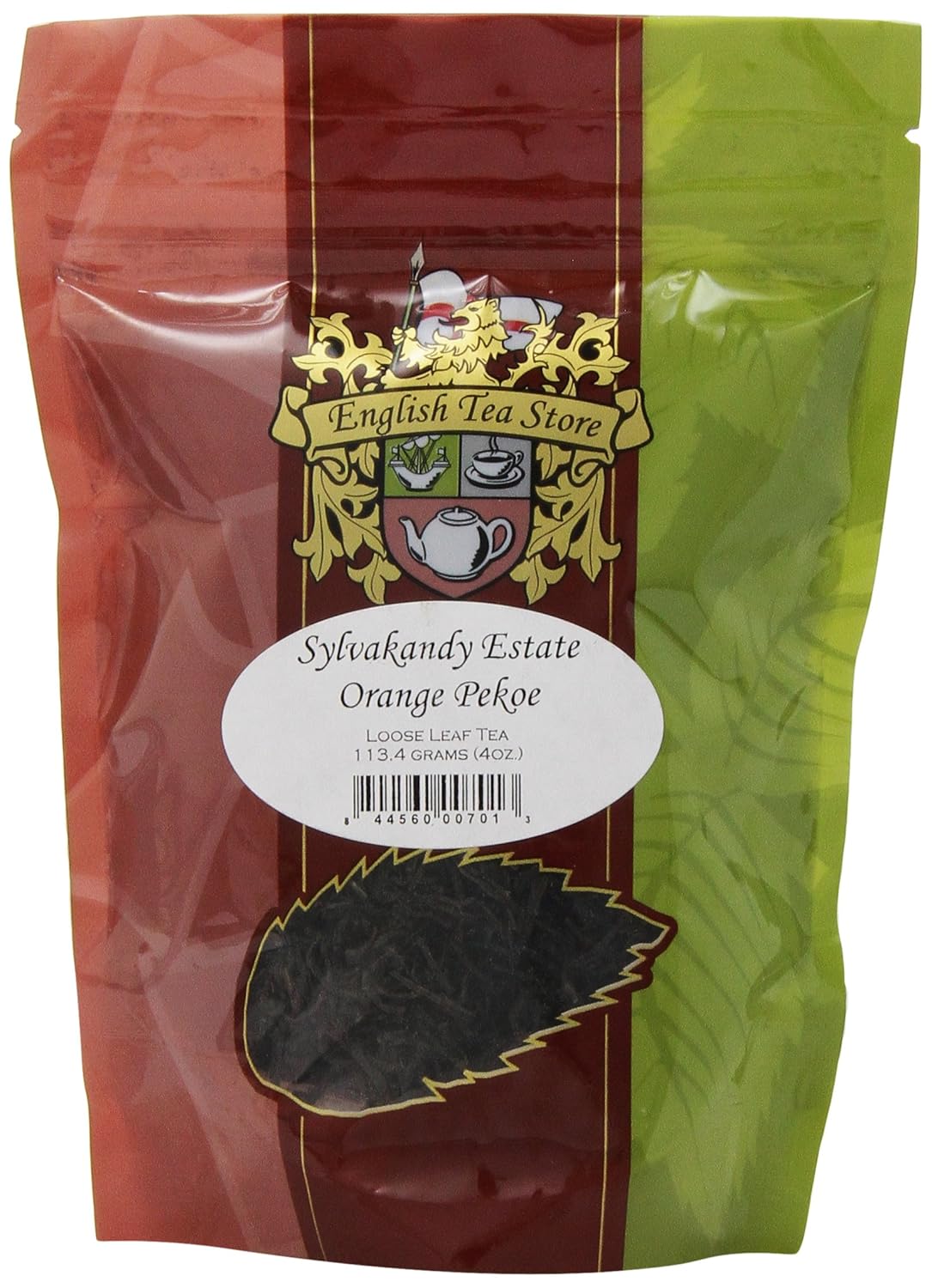 Sylvakandy Estate Orange Pekoe Tea Pouches - 4oz | Loose Leaf Ceylon Black Tea from Kandy Region | Floral and Malty Flavor Profile | Afternoon or After Dinner Tea | Single Estate Brew