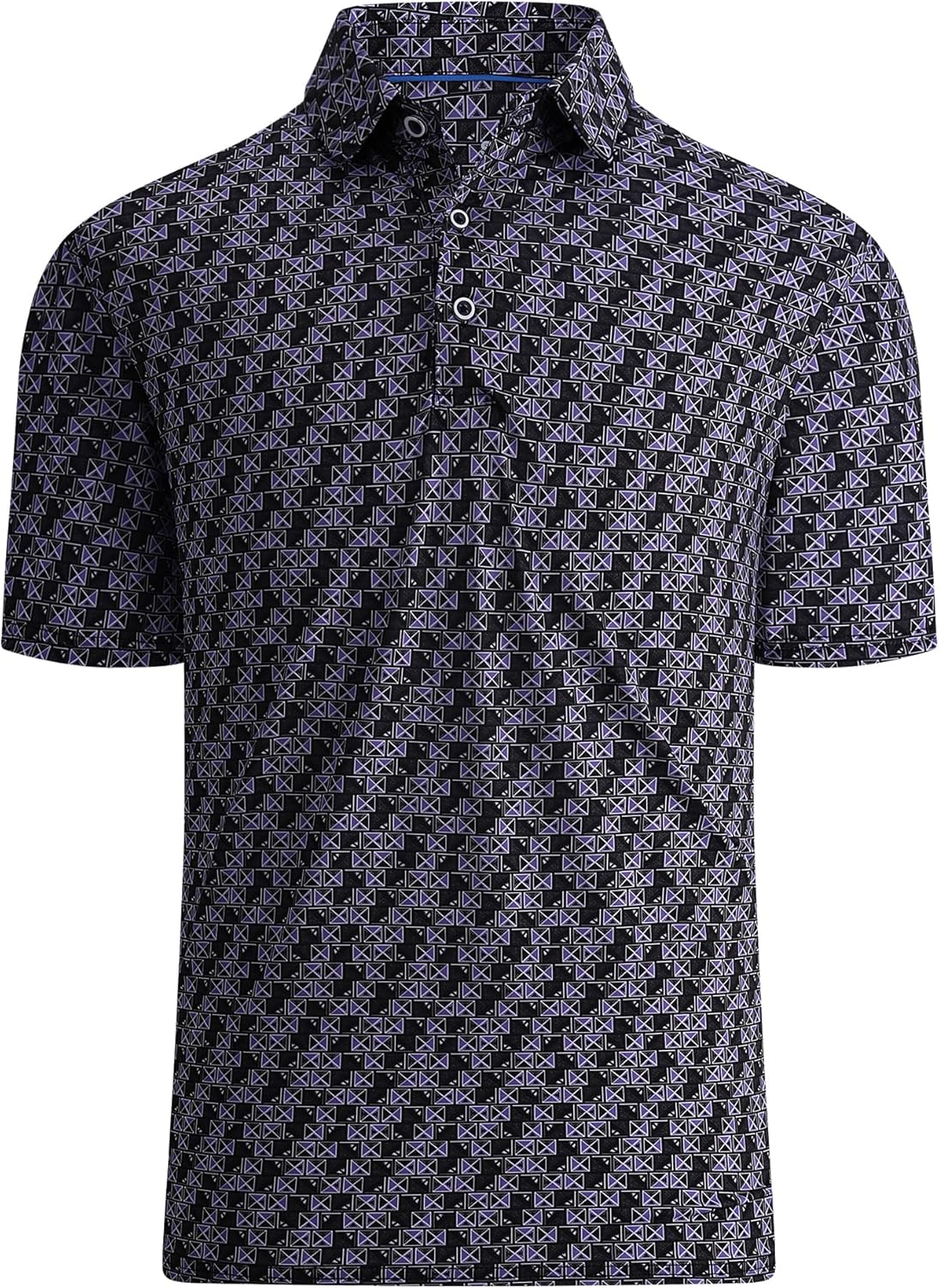 WARHORSEE Golf Polo Shirts for Men Short Sleeve Wrinkle Free 4 Way Stretch Moisture Wicking Performance Collared Tshirts