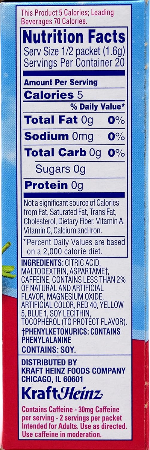 Crystal Light On The Go Wild Strawberry With Caffeine Drink Mix, 10-Packet Box (Pack of 20)