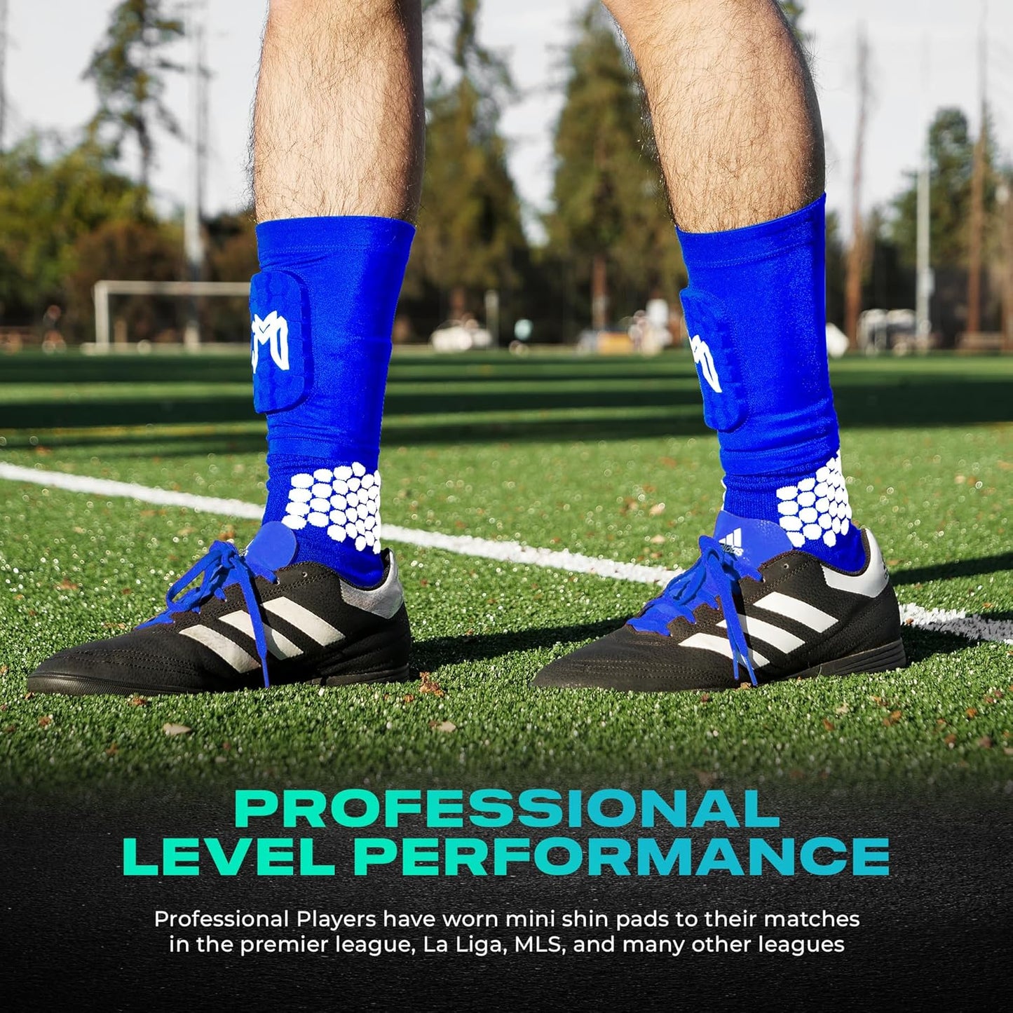 Mini Shin Guards Soccer – Built in Shin Pad Sleeves for Mens, Women, Teens - Small Shin Guards - Lightweight, Breathable Shin Defender Leg Protection