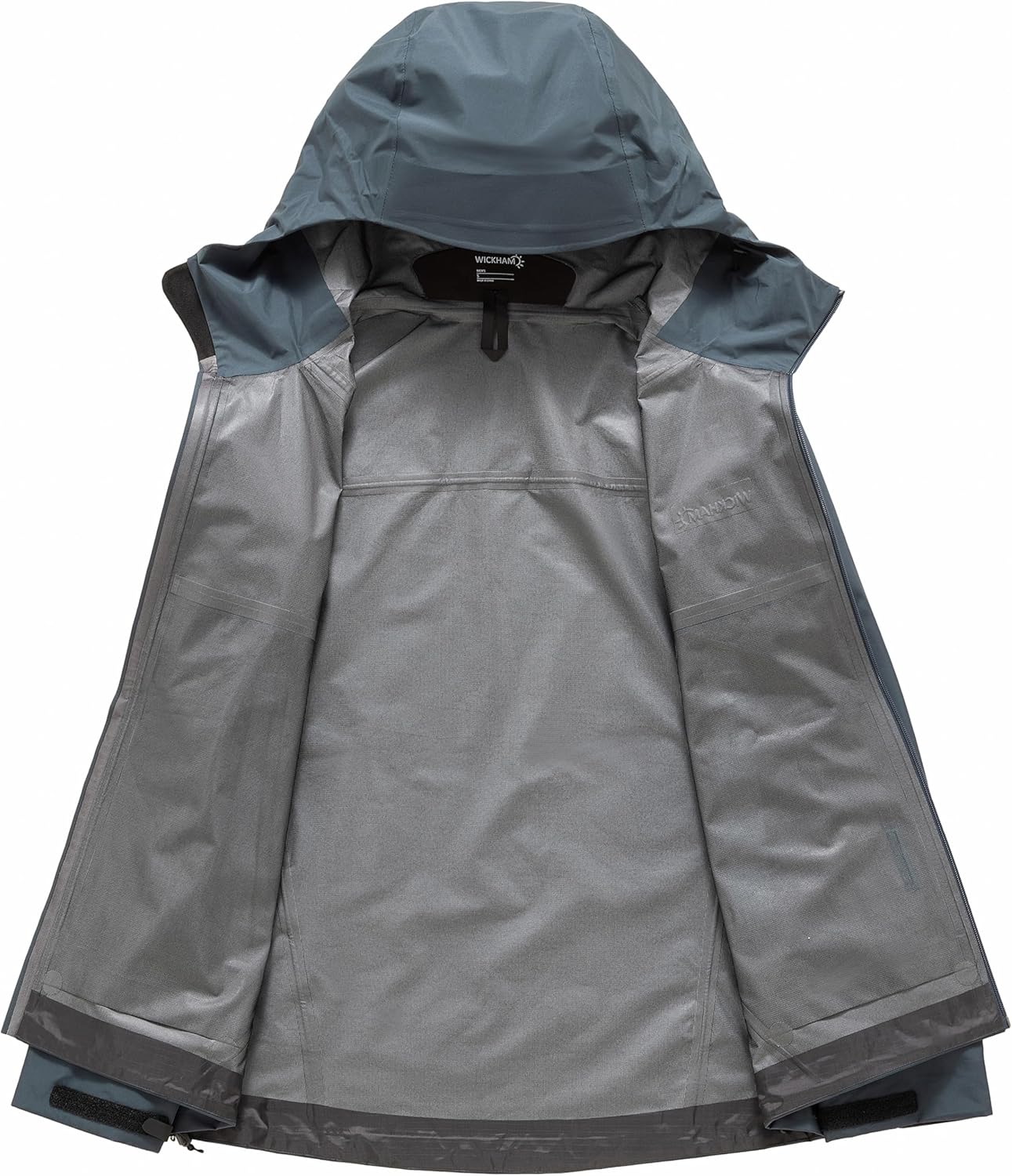 WICKHAM Men's High-performance Rain Jacket Outdoor Waterproof Windproof Coat fully Sealed Seams Shell for Expedition,Golf