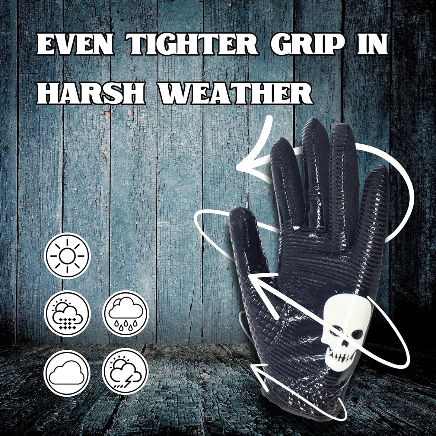 Skeleton Golf Gloves for Men 2 Pack – 100% AAA Synthetic Tacky Leather - Spooky & Funny Golf Gloves for Men – Tacky & Cool Golf Glove - Perfect for Summer & Fall Golfing