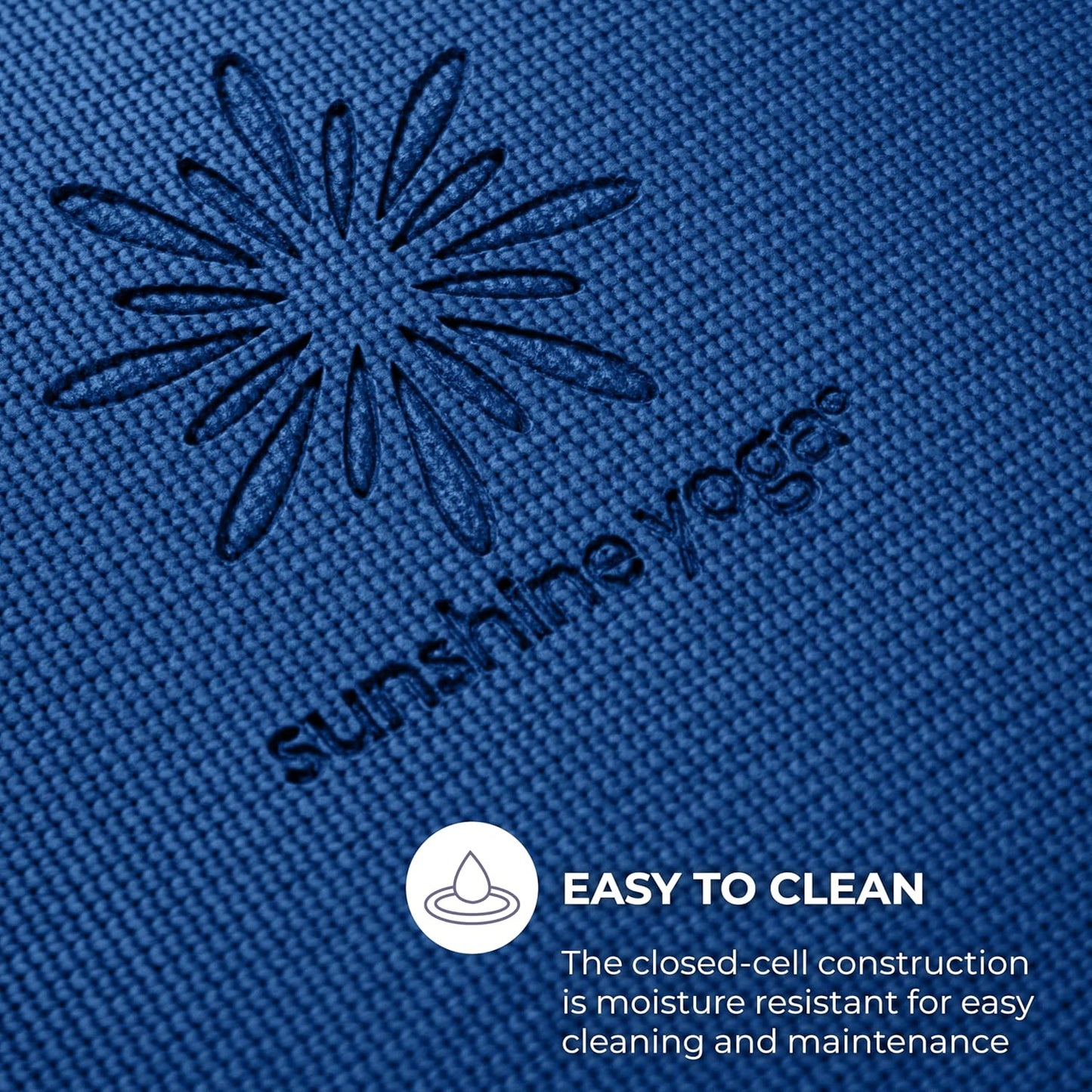 Sunshine Yoga Voyage Yoga Mat, 6 Pack, 72" x 24" Professional Studio and Gym Bulk Yoga Mats, 5mm Thick, Durable, Anti-Tear, Non Slip Fitness and Exercise Mats