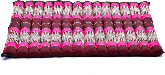 Leewadee Zabuton Seating Cushion – Square Floor Seat for Meditation Exercises, Light Yoga Mat Filled with Kapok