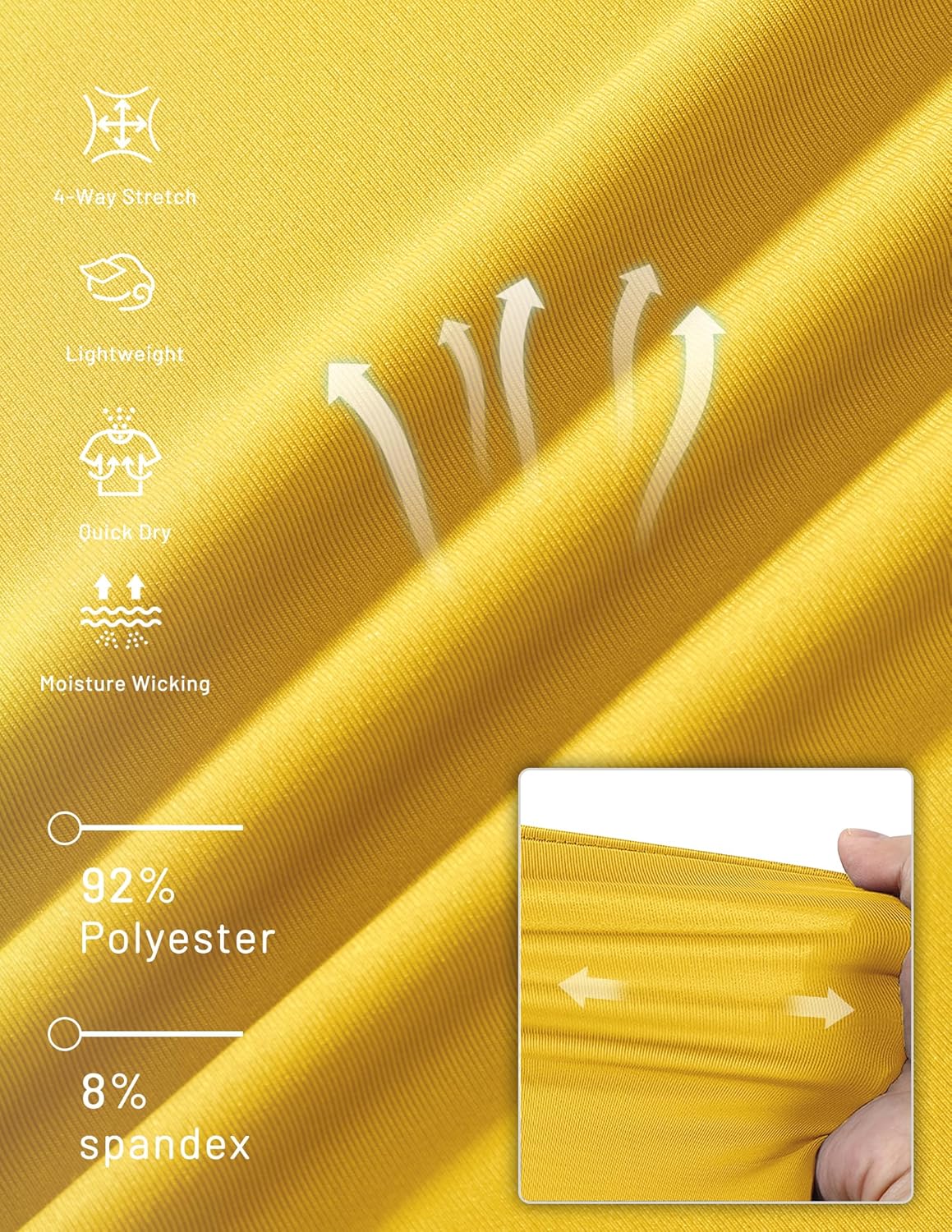 MIER Men's Dry Fit Workout T-Shirts Athletic Running Tee Short Sleeve Crew Neck Gym Tops, Polyester, Moisture Wicking