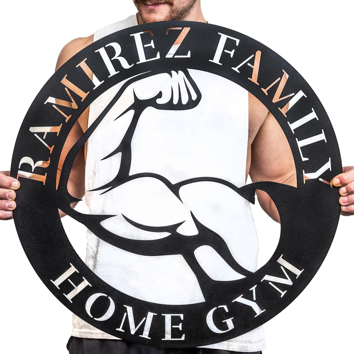 Metal Fitness Sign | Custom Home Gym Sign | Weightlifting Gift | Workout Room Decor | Gym Wall Art | Cross Fit Sign | Fitness Gift