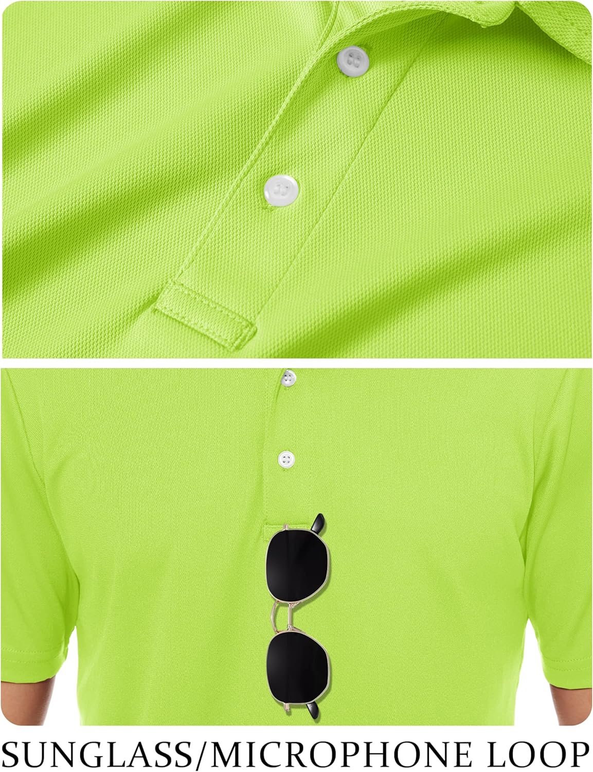 TACVASEN Mens Golf Shirt Dry Fit Mens Polo Shirts Short Sleeve Performance Golf Polos for Men with Collar Work Shirts