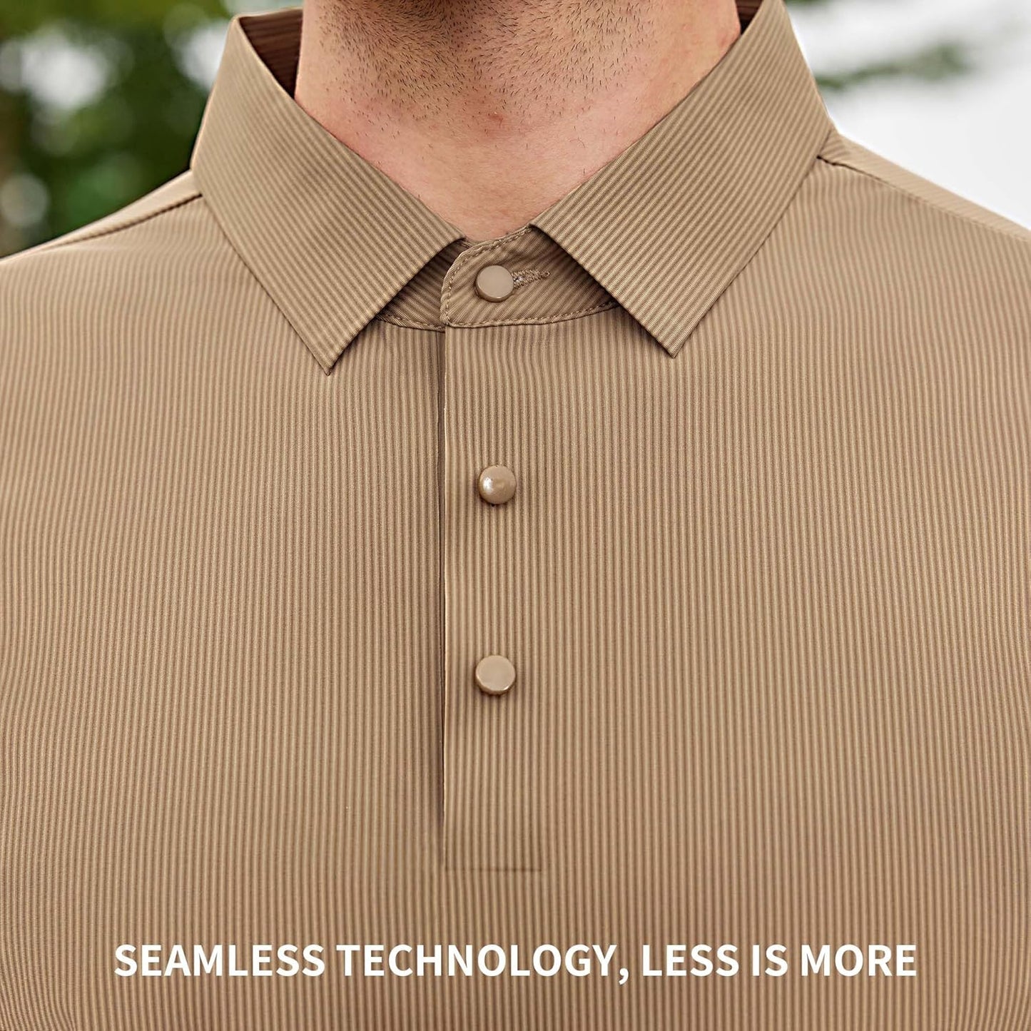 Esabel.C Golf Shirts for Men Dry Fit Performance Short Sleeve Print Moisture Wicking Collared Shirt