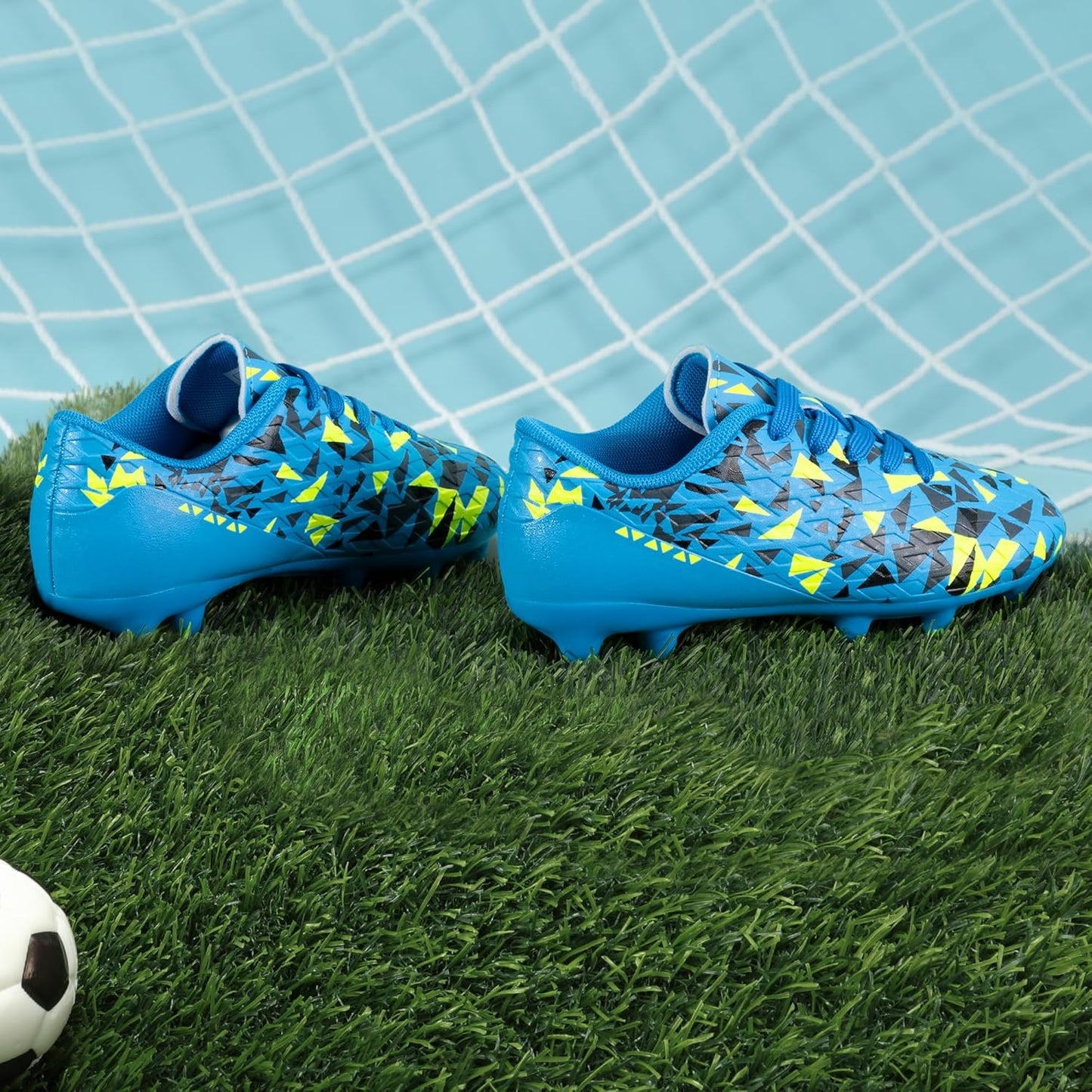 DREAM PAIRS Boys Girls Soccer Cleats Youth Firm Groud Athletic Outdoor Trainning Football Shoes for Little/Big Kid