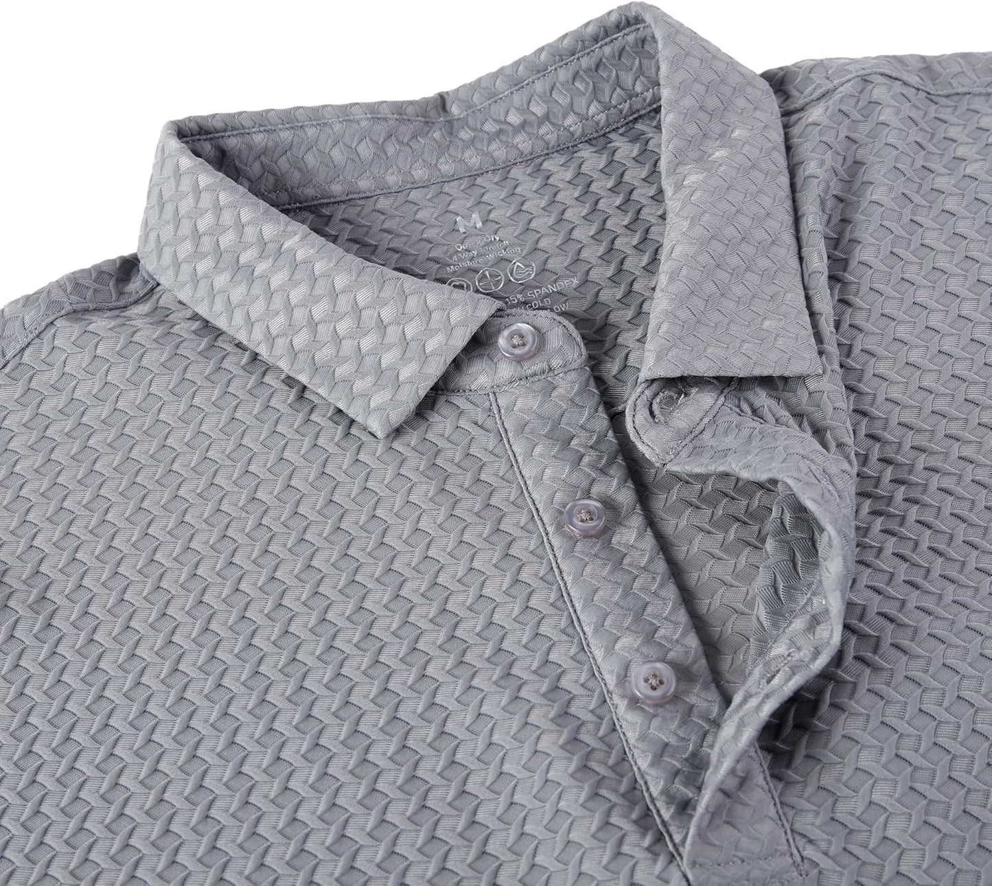 WARHORSEE Golf Polo Shirts for Men Short Sleeve Wrinkle Free 4 Way Stretch Moisture Wicking Performance Collared Tshirts