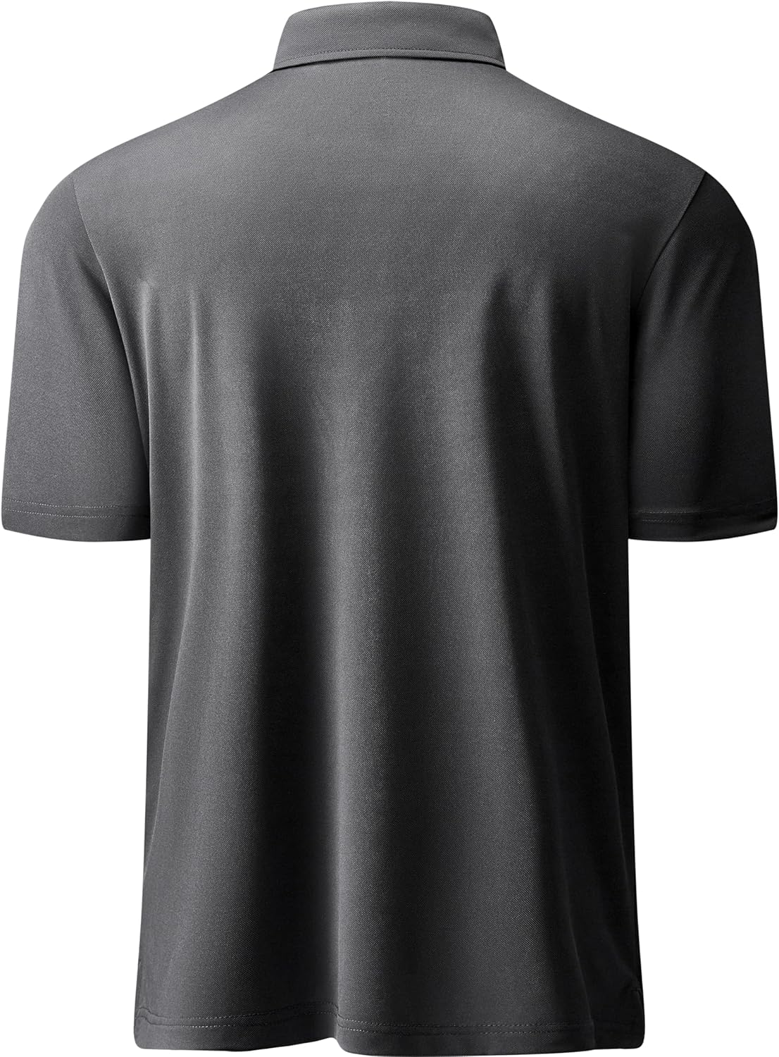 Mens Golf Shirt Short Sleeve Moisture Wicking Dry Fit Performance Solid Casual Pique Collared Golf Polo Shirts for Men