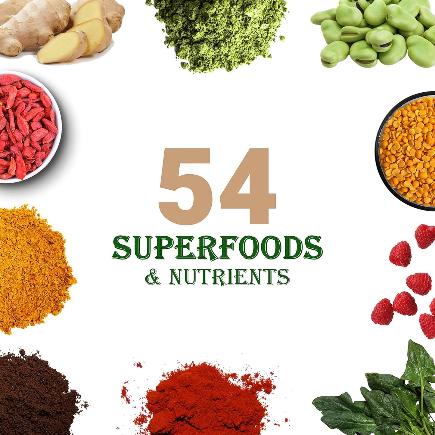 UpNourish Vanilla Cookie Vegan Protein Powder 54 Superfoods Powder,1.5 Billion CFU Probiotics 21g Plant Based Protein,No Sugar No Dairy No GMO Dairy Free,Meal Replacement Shake Keto-Friendly Low-Carb Diet,15 Servings