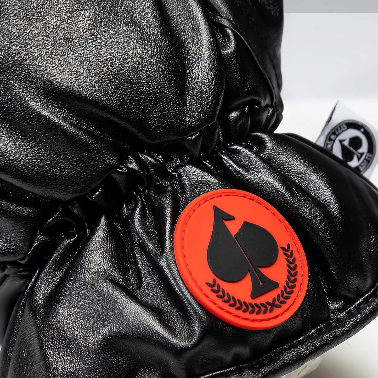 Pins & Aces Boxing Glove Driver Head Cover - Premium, Hand-Made Classic Boxing Glove 1W Headcover - Funny, Tour Quality Golf Club Cover - Style and Customize Your Golf Bag