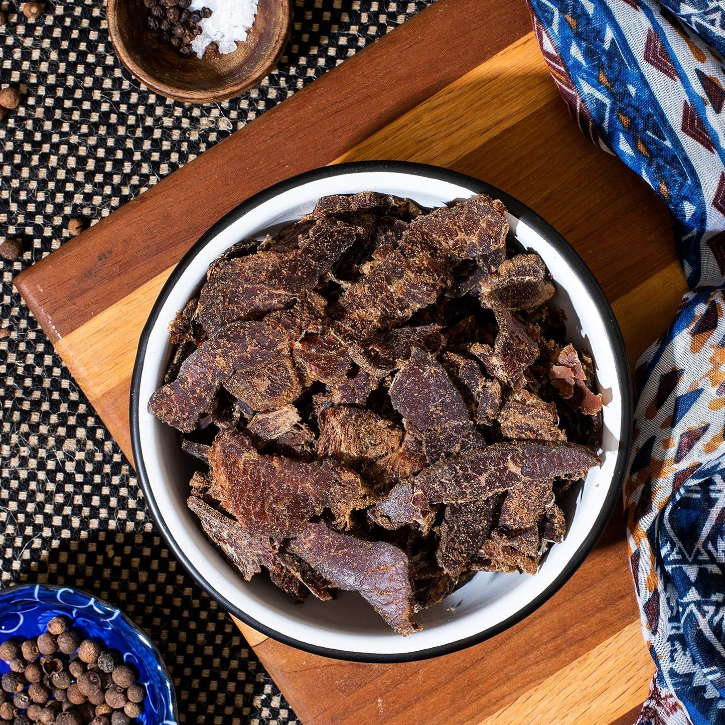 Brooklyn Biltong - Air Dried Grass Fed Beef Snack, South African Beef Jerky - Whole30 Approved, Paleo, Keto, Gluten Free, Sugar Free, Made in USA - 8 oz, Pack of 2 (Original)